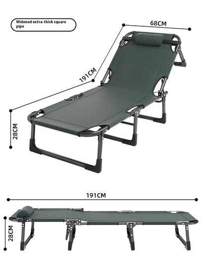 GIANXI Foldable Outdoor Recliner Bed – Lightweight Portable Camping Lounger, Easy Storage