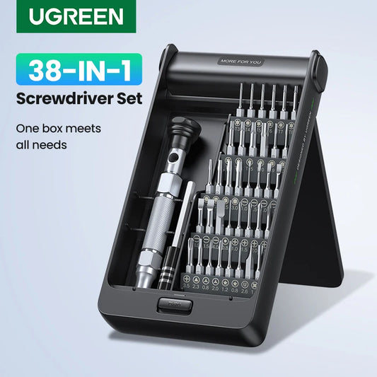 UGREEN 38-in-1 Precision Screwdriver Set | Phone, Laptop, Watch, Glasses Repair Tool Kit