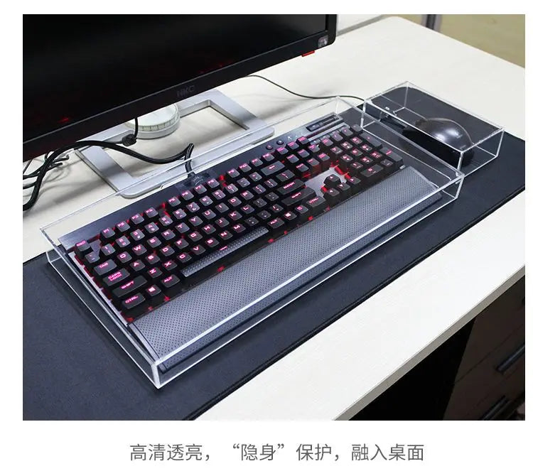 Keyboard Dust Proof Cover New Acrylic Capacitive For Mechanical Gaming Keyboard 104 Keys Mouse Protection Transparent Cover