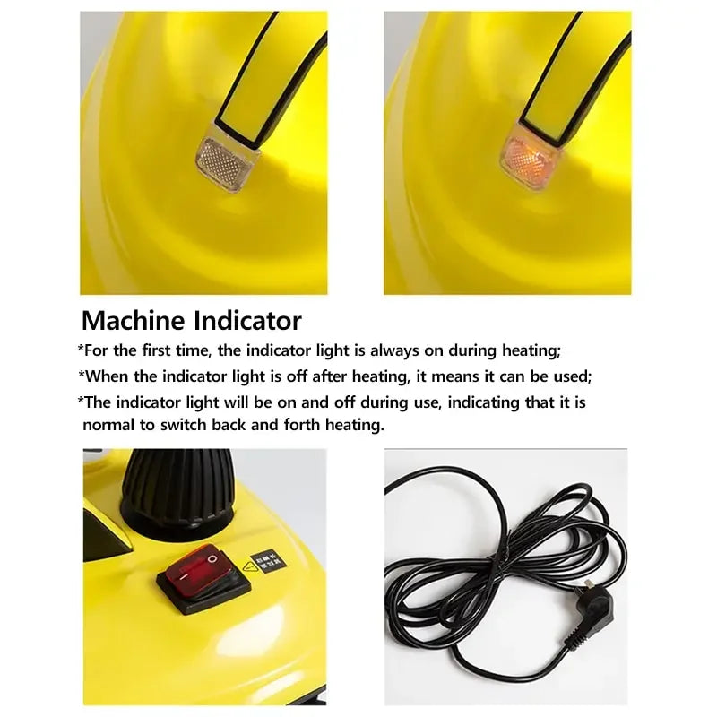 Multifunctional High-Temperature Steam Cleaner | 220V EU | Car Interior, Floor & Kitchen Sterilizer