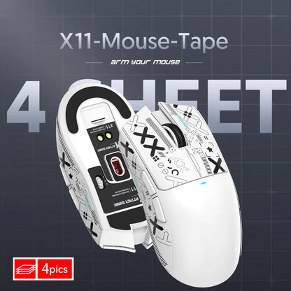 Mouse Grip Tape for Attack Shark X3 / X6 / X11 – Anti-Slip Skate Sticker