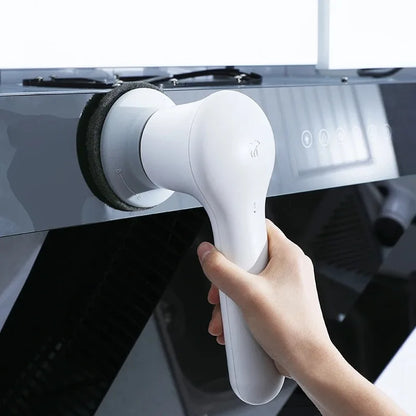 Wireless Handheld Electric Cleaning Scrubber – Rechargeable, Multi-Surface Brush Tool for Car, Home & Kitchen