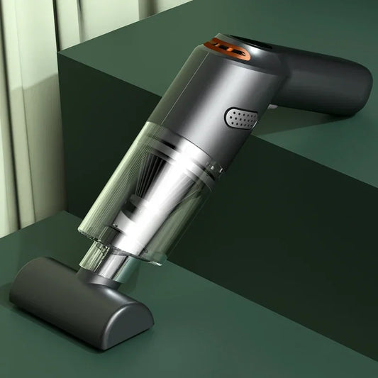 10,000Pa Handheld Vacuum Cleaner – Wireless, 25W, Bagless, Pet Hair, Car & Home (White / Black)