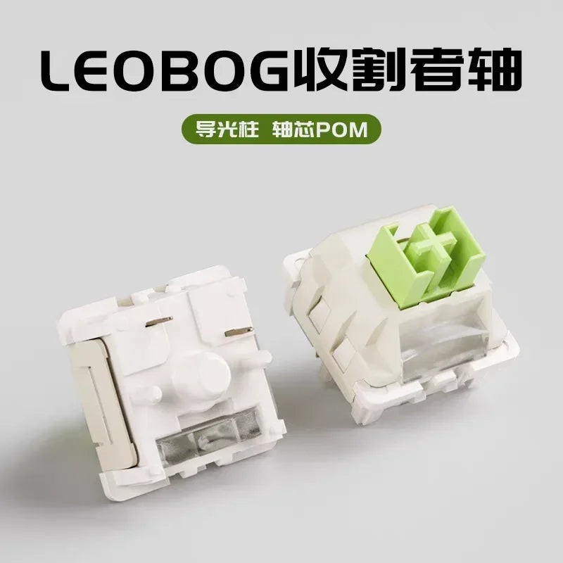 LEOBOG Reaper RGB Mechanical Keyboard Switches – 5-Pin, 45g Linear, Hot Swap, Factory Lubed