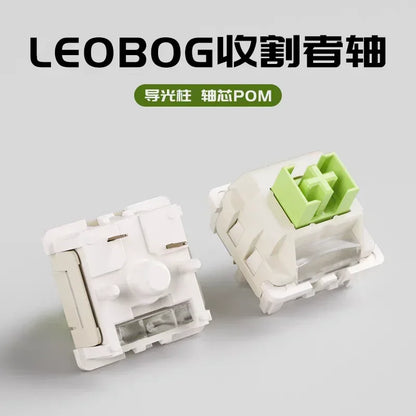 LEOBOG Reaper RGB Mechanical Keyboard Switches – 5-Pin, 45g Linear, Hot Swap, Factory Lubed