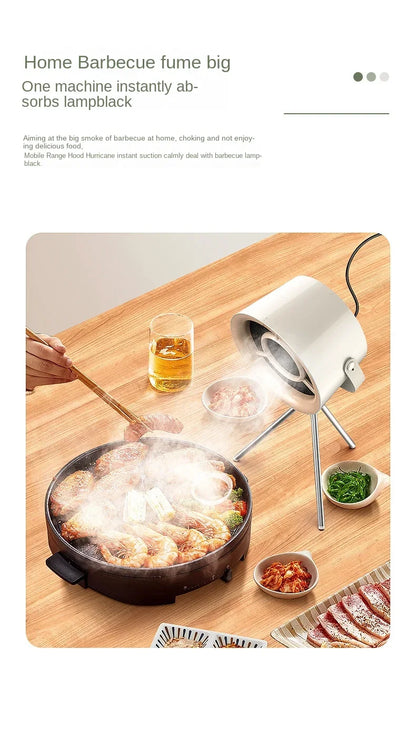 CREAROMA USB Desktop Mini Range Hood | Portable Kitchen Exhaust Fan | CE Certified