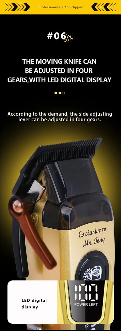 Kemei Professional Brushless Hair Clipper – 11500 RPM DLC Blade Cordless Trimmer