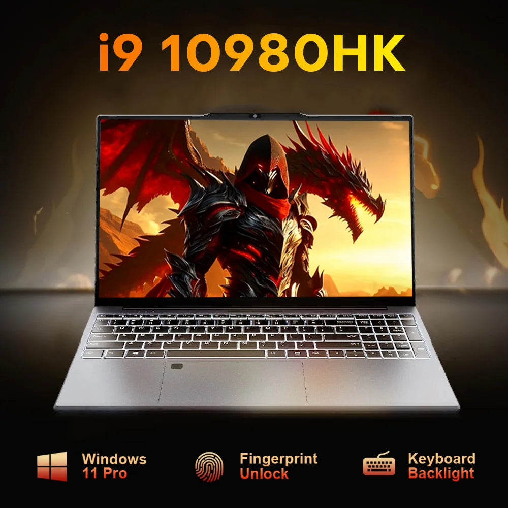 Gaming Laptop 15.6" – Intel Core i9 10980HK / i3 6100, 16GB RAM, 1TB SSD, Fingerprint, Backlit