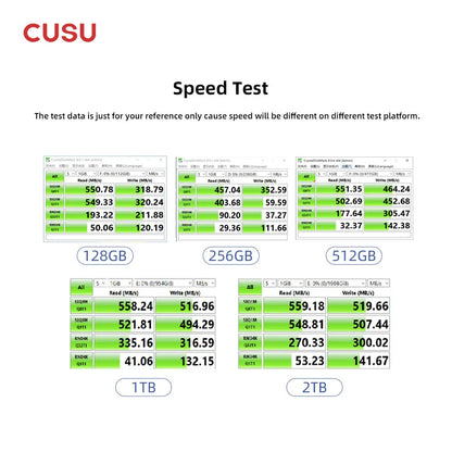 CUSU 2.5" SATA3 SSD | 128GB to 4TB | Internal Solid State Drive | Laptop & Desktop Upgrade