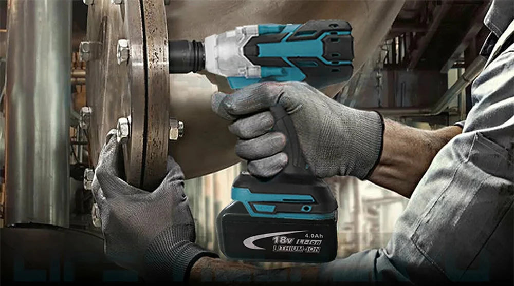1/2" Brushless Cordless Impact Wrench 520NM – Compatible with 18V Battery