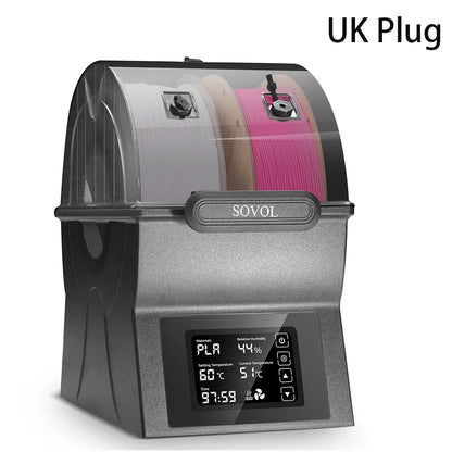 Sovol SH02 Filament Dryer – Sealed Storage Box, PTC Heater, Spool Holder, Filament Dehydrator
