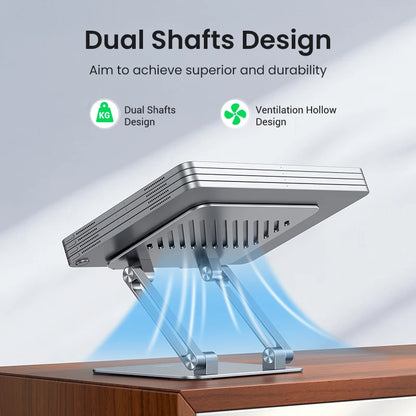 UGREEN LP134 Aluminum Tablet & Phone Stand – Adjustable Desk Holder for iPad, iPhone, Xiaomi & Laptops