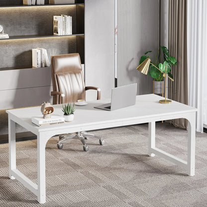 Tribesigns 70.8" Executive Office Desk | Large Computer Workstation