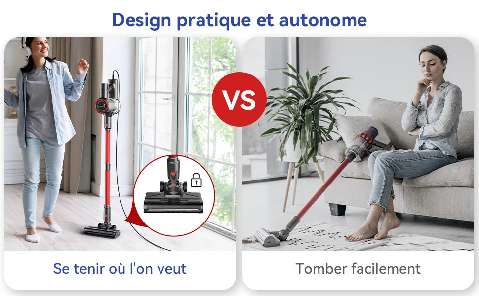 YISORA Corded Stick Vacuum Cleaner 6-in-1 – 600W, 23KPa, Hard Floor & Carpet