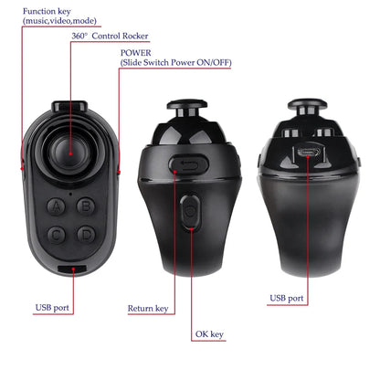 Wireless Bluetooth Gaming Finger Mouse — Remote Control for Tablet & Phone