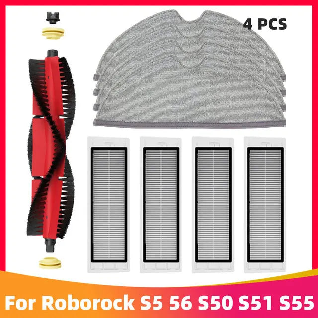 Roborock S5 MAX / S6 MAX / S6 MAXV Accessories | HEPA Filter, Brush, Mop, Water Tank