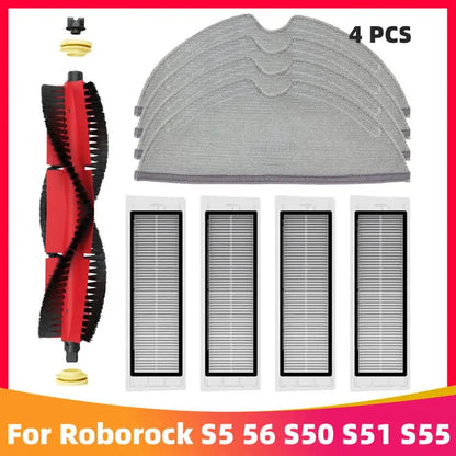 Roborock S5 MAX / S6 MAX / S6 MAXV Accessories | HEPA Filter, Brush, Mop, Water Tank