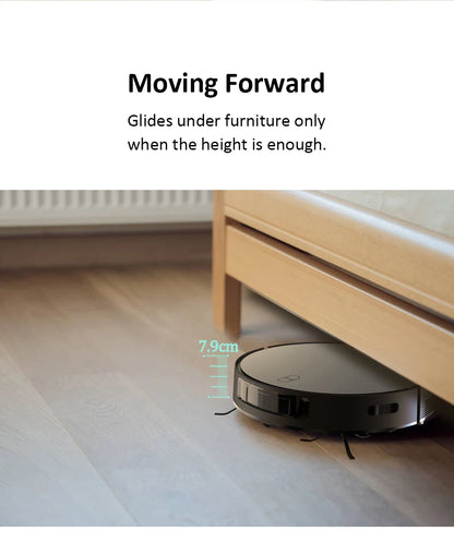 Robot Vacuum & Mop Combo – 6000PA Suction, WiFi & Voice Control, Auto-Recharge, Pet Hair | V6