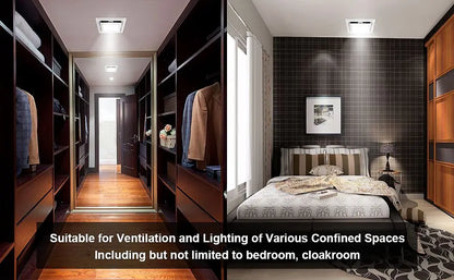 Bathroom Exhaust Fan with LED Light 110 CFM – 3 Color Temps, 1000LM, Ultra Quiet 2.5 Sones