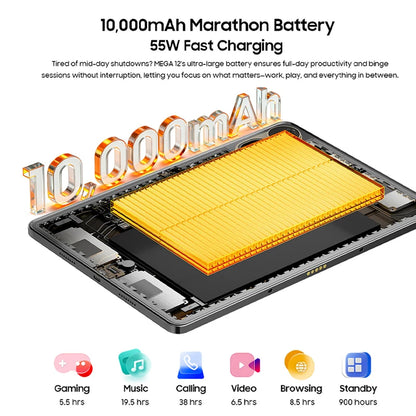 Blackview MEGA 12 5G Tablet – Dimensity 7200, 12.2" 2.4K 120Hz, IP69K, 50MP, 10000mAh