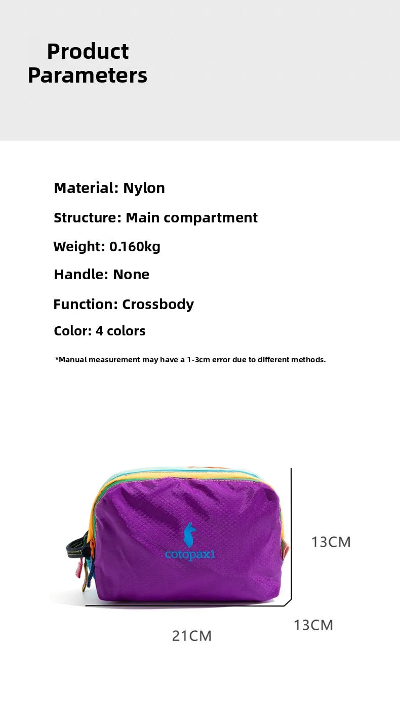 Multi-Pocket Nylon Crossbody Bag - Outdoor Urban Camel Style Shoulder Bag