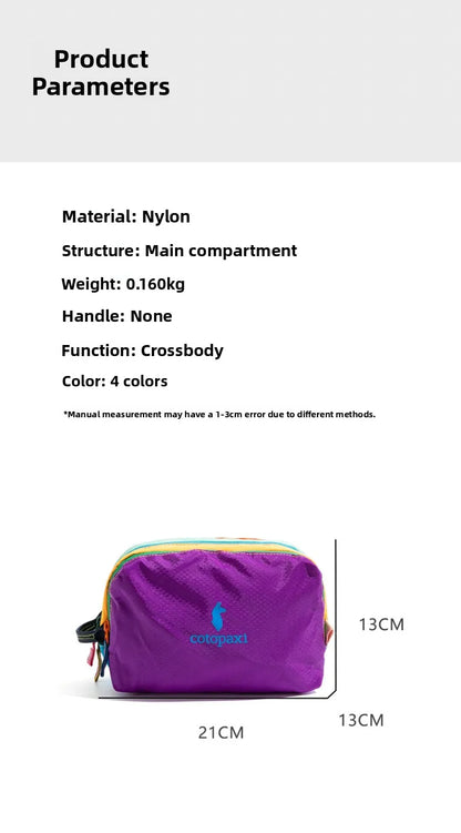 Multi-Pocket Nylon Crossbody Bag - Outdoor Urban Camel Style Shoulder Bag