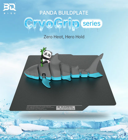 BIQU Panda CryoGrip Build Plate 256x256mm – Spring Steel, Textured, for Bambu Lab P1 & X1