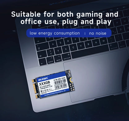 GUDGA M.2 SATA SSD – 128GB to 1TB Internal Drive (2242 & 2280)