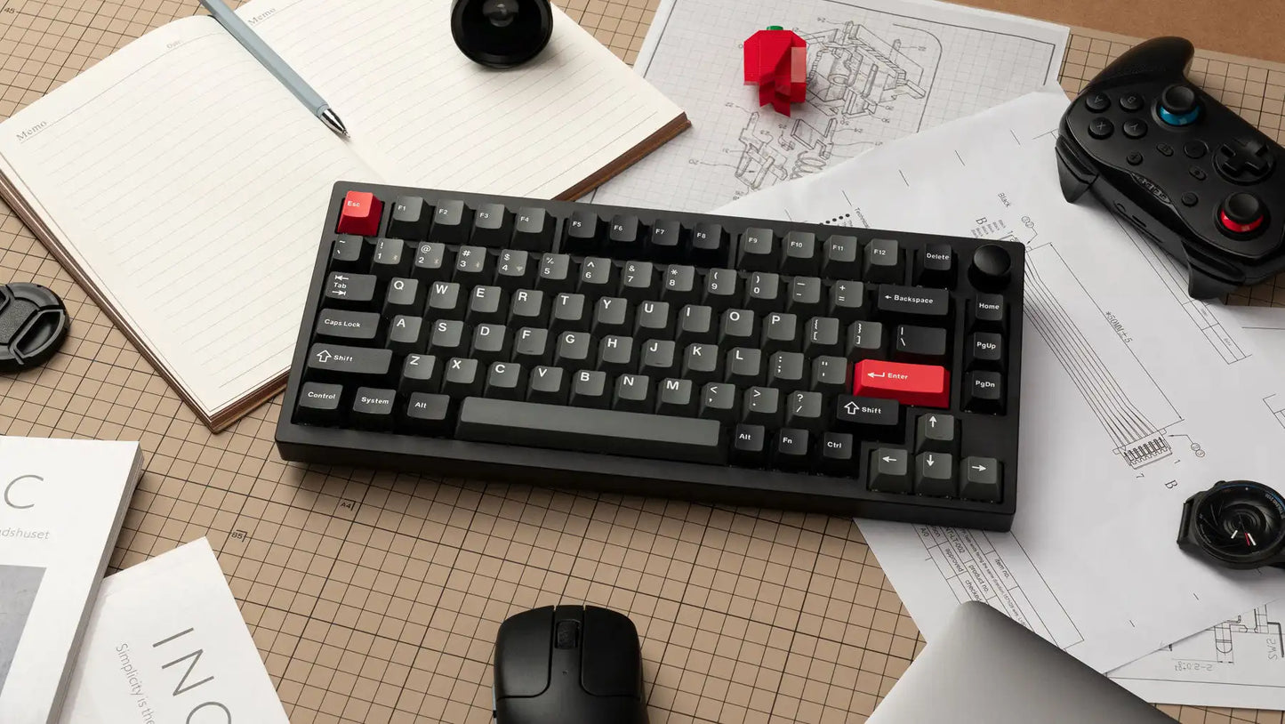 Lemokey P1 Pro QMK/VIA wireless mechanical gaming keyboard with CNC aluminum case and RGB backlit keys.