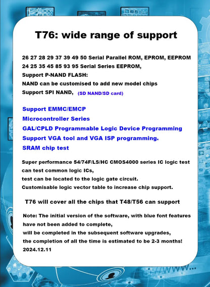 XGecu T76 USB 3.0 Universal Programmer – EEPROM, NAND, eMMC, MCU, GAL