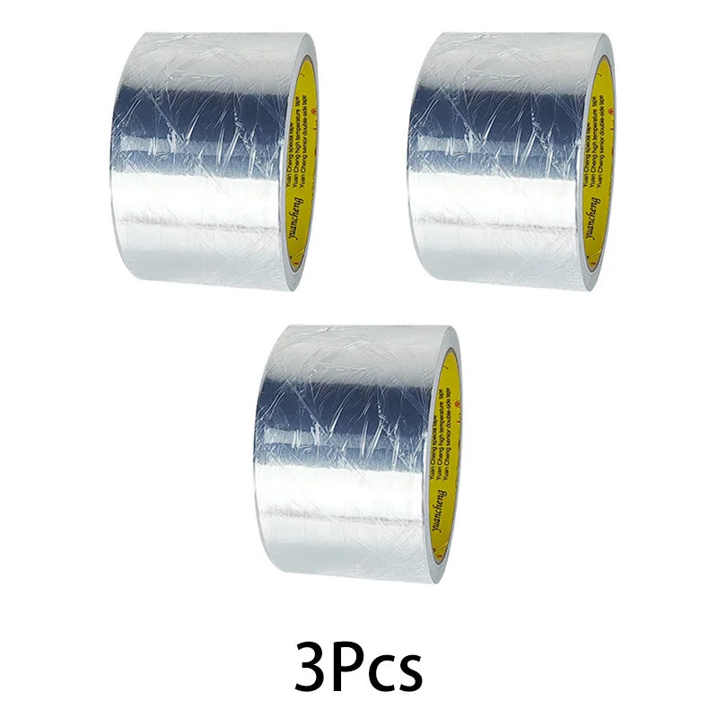 High-Temp Aluminum Foil Tape – Heat Insulation & Pipe Repair (3–5 Rolls)