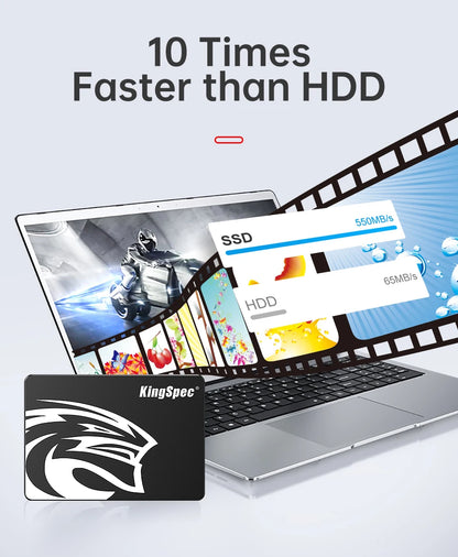 KingSpec SSD 2.5" SATA3 | 64GB–2TB | Internal Solid State Drive | For Laptop & Desktop PC