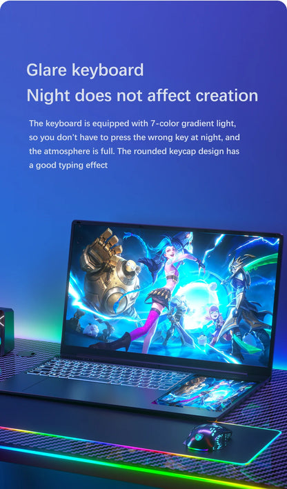15.6" + 7" Dual Screen Laptop Intel N100 | 8–32GB DDR4 | Up to 2TB SSD | Win11