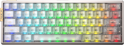 AULA AG60 60% Wired CNC Aluminum Mechanical Gaming Keyboard – 8000Hz Polling, RGB, 61-Key
