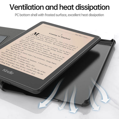 Kindle Paperwhite 12th Generation 2024 Case – Leather, Auto Sleep, Hand Strap