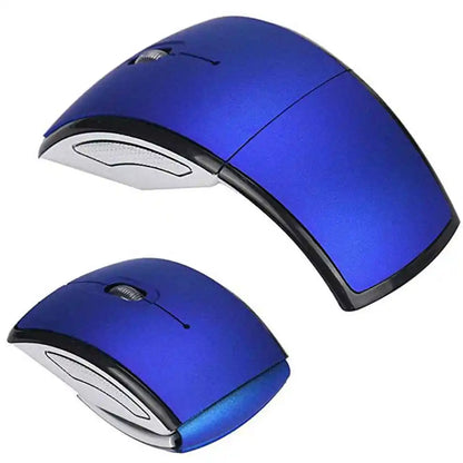 Wireless folding mouse by R.E.D. Shopping, portable foldable computer mouse for PC, laptop, and office use, shown in open position.
