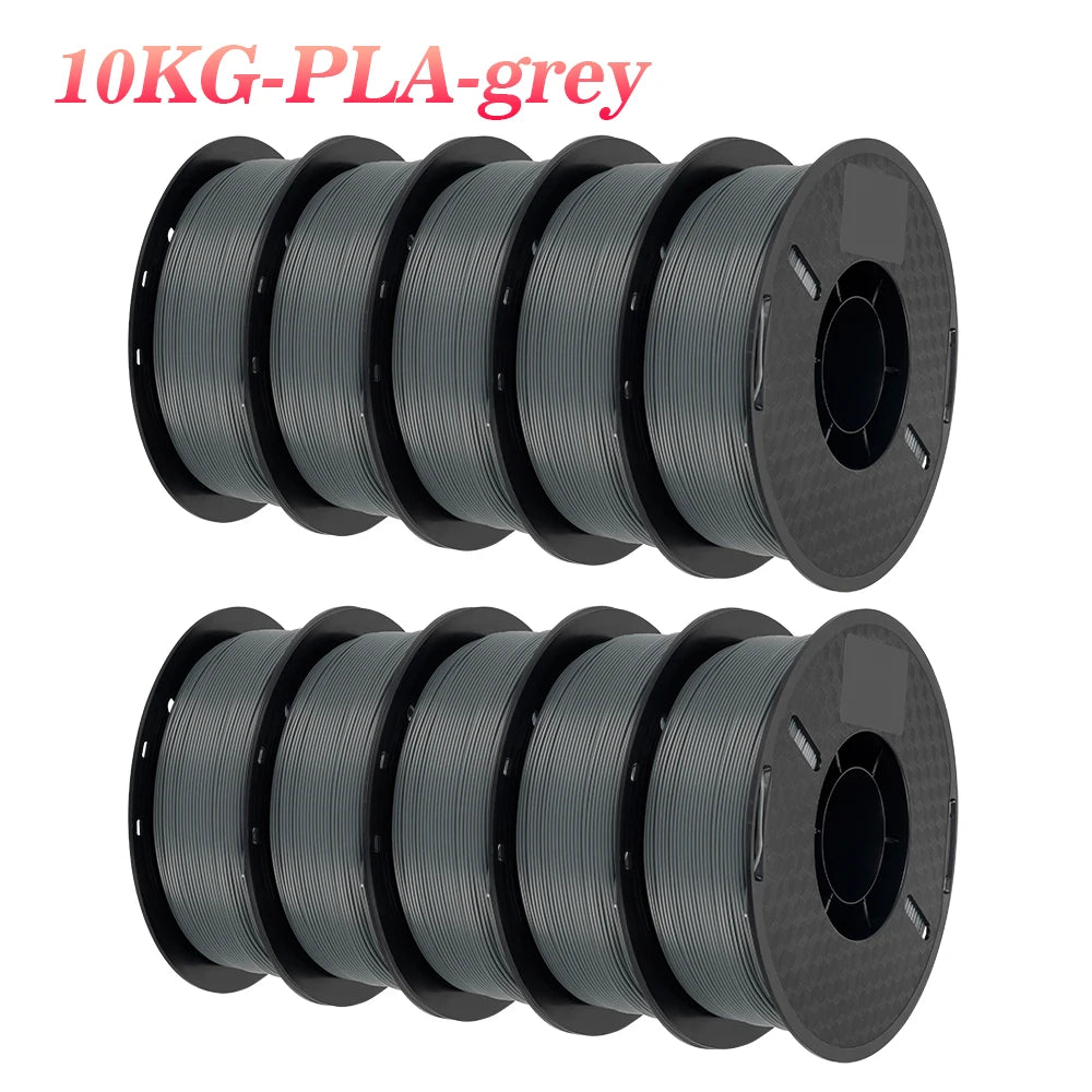 KINGROON 3D Printer Filament – 10 Rolls 1.75mm PLA / PETG, 1KG Each, Mix Colors, Eco-Friendly