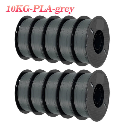 KINGROON 3D Printer Filament – 10 Rolls 1.75mm PLA / PETG, 1KG Each, Mix Colors, Eco-Friendly