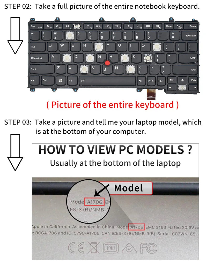 Lenovo ThinkPad Replacement Keycap & Hinge | E14 E15 R14 R15 T14 T14S S3 Gen1 Gen2 Gen3 | UK Layout