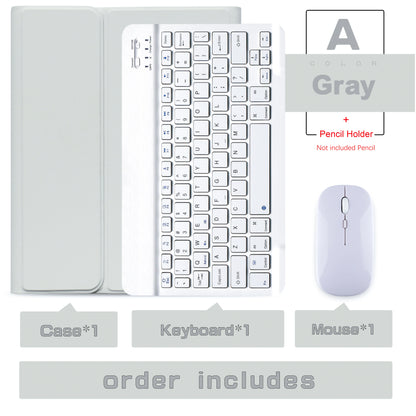 Wireless Magic Keyboard & Mouse Case for iPad Pro 11/13, Air 11/13, iPad 7-10 Gen – Bluetooth, Touchpad