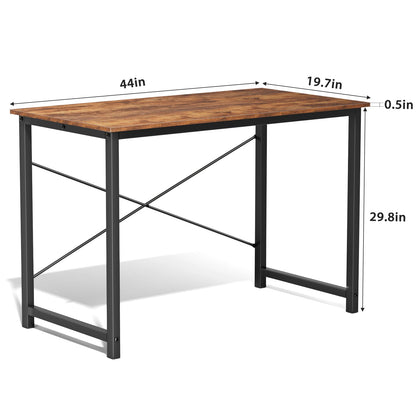 JHK Computer Desk | 5 Sizes, Modern Metal Frame & Wood Top