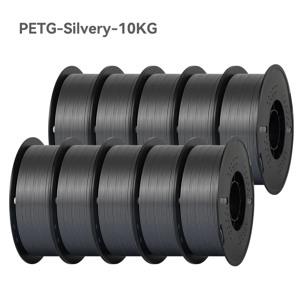 KINGROON 3D Printer Filament – 10 Rolls 1.75mm PLA / PETG, 1KG Each, Mix Colors, 22LBS Total