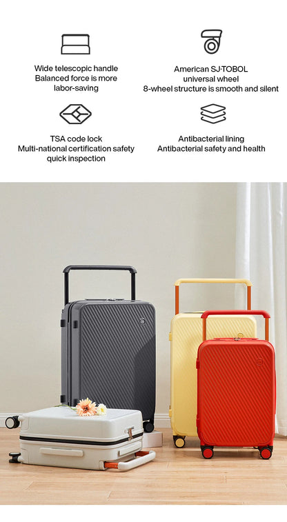 Mixi Wide Handle Hardside Suitcase M9276