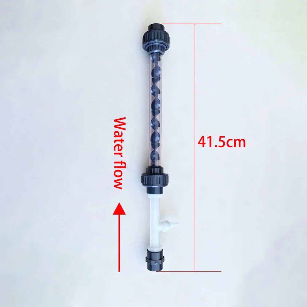 UPVC Inline Ozone Static Mixer DN15–DN100 | Optional PVDF Venturi | Water Treatment
