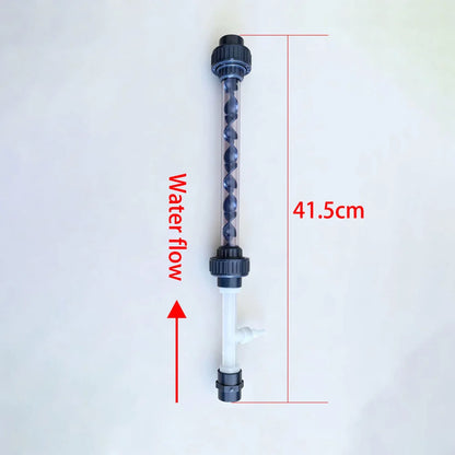 UPVC Inline Ozone Static Mixer DN15–DN100 | Optional PVDF Venturi | Water Treatment