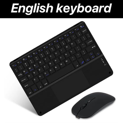Bluetooth Wireless Keyboard with Touchpad for iPad, Tablet & Laptop