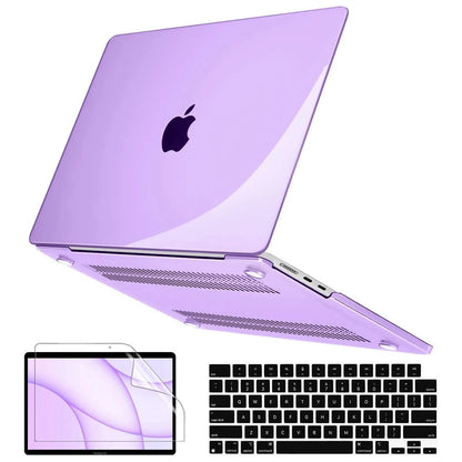 EGYAL MacBook Hard Case – Air 13/15, Pro 13/14/16, M1–M5, Crystal, Matte & Glitter Covers