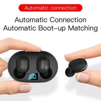 E6S TWS Wireless Bluetooth Earphones - Noise Cancelling with Microphone