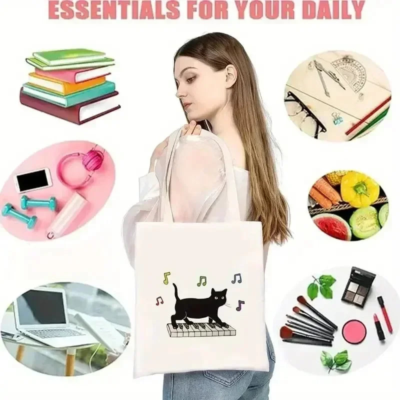 Just A Girl Who Loves Books Canvas Tote Bag - Vintage Rose Reusable Shopper for Book Lovers