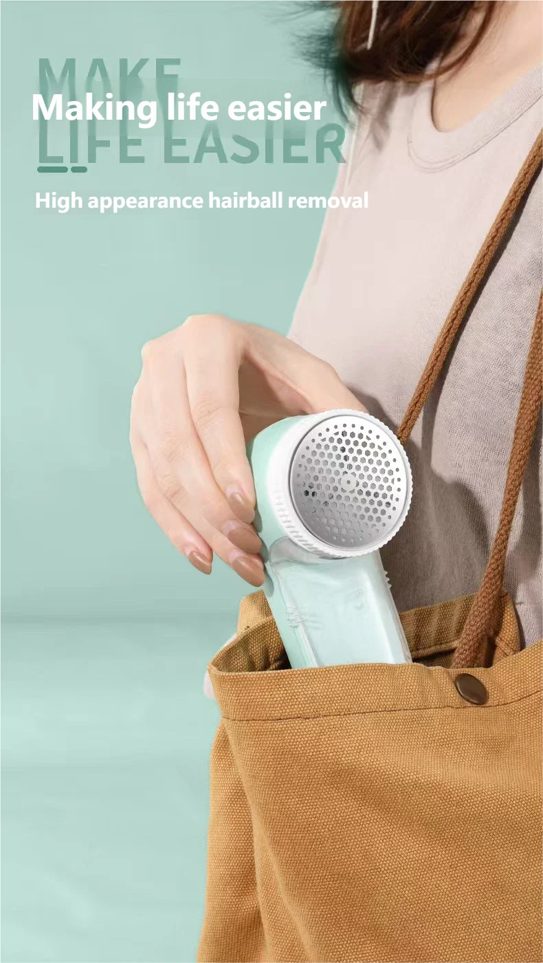 Electric Portable Fabric Lint Remover – Professional Clothes Shaver & Fuzz Trimmer with Brush